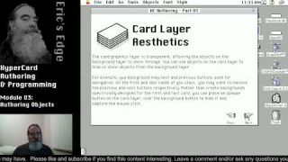 HyperCard Authoring and Programming: Module 03: Authoring Objects